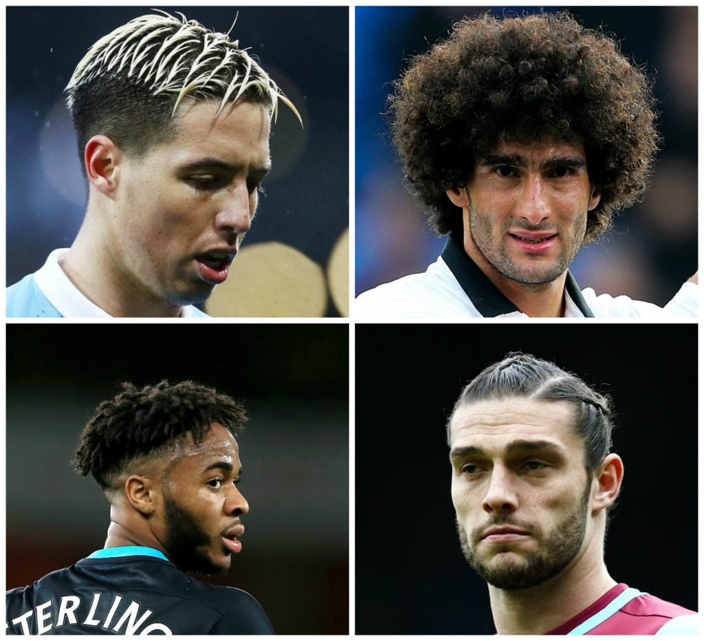Best Premier League Hairstyle 2015-16 nasri fellaini sterling andy caroll