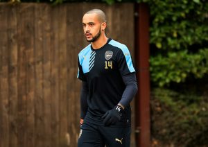 Arsenal's Theo Walcott during the training session at London Colney, Hertfordshire. Photo : Adam Davy / PA Images / Icon Sport