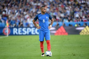 Dimitri Payet of France during the Group-A preliminary round match between France and Romania at Stade de France on June 10, 2016 in Paris, France. (Photo by Nolwenn Le Gouic/Icon Sport)