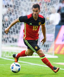 Belgium's Eden Hazard pictured in action during a friendly soccer game between Belgian national soccer team Red Devils and the Norvegian national soccer team, on Sunday 05 June 2016, in Brussels. The team is preparing for the upcoming Euro 2016 UEFA European Championship in France. Photo : Dieffembacq / Belga / Icon Sport
