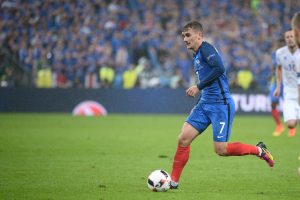 Antoine Griezmann of France during the UEFA Euro 2016 Quarter Final between France and Iceland at Stade de France on July 3, 2016 in Paris, France. (Photo by Nolwenn Le Gouic/Icon Sport )
