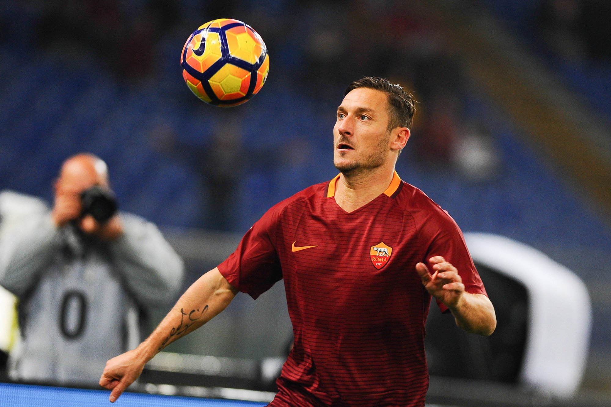 Francesco Totti during the Serie A match between Empoli and AS Roma on 27th November 2016 Photo : Cavaliere / IPP / Icon Sport