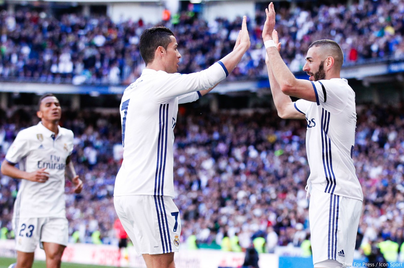 11-04-2017 - Ronaldo Benzema Real Madrid Shot For Press Icon Sport