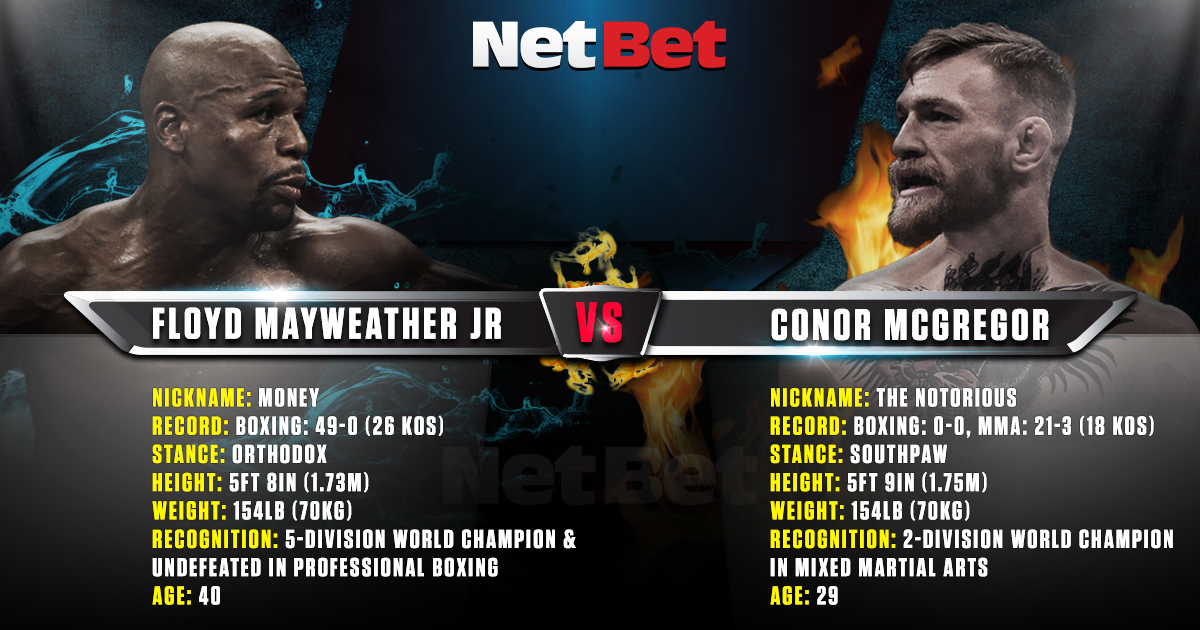 Mayweather vs McGregor betting stats numbers tips