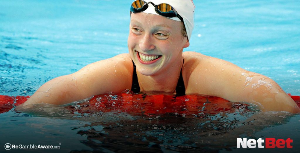 Katie Ledecky beats the world record