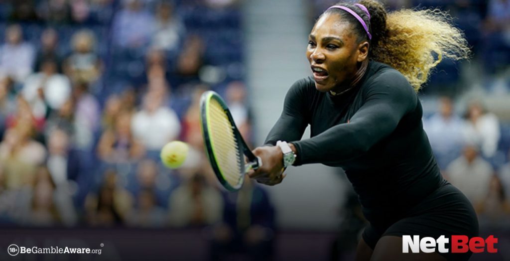 Serena Williams playing tennis