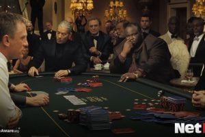 Daniel Craig and Mads Mikkelson in Casino Royale