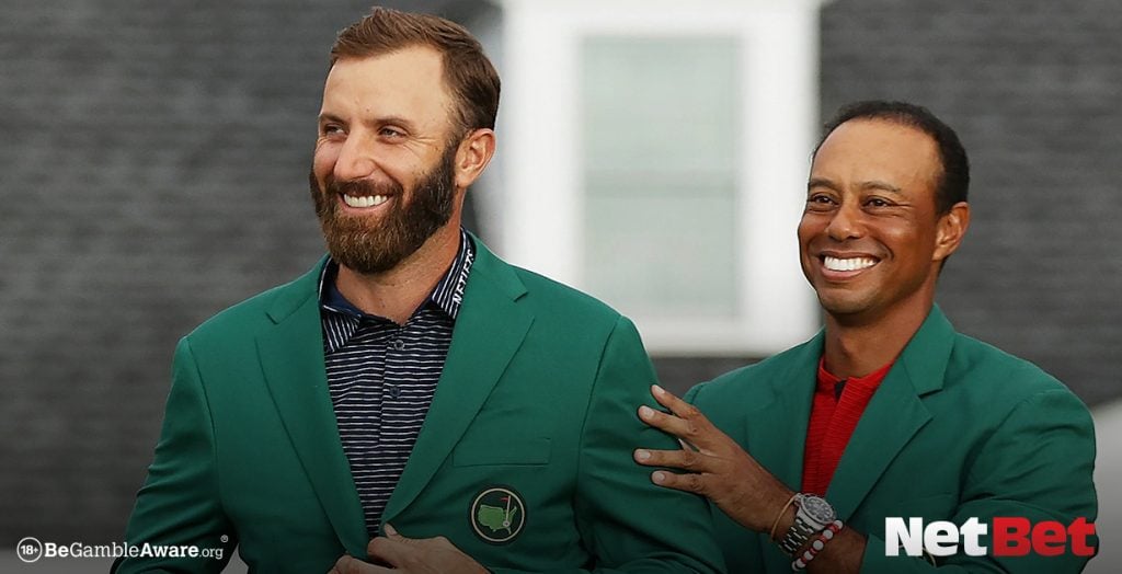 Dustin Johnson and Tiger Woods sports calendar