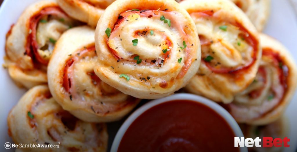 Tuck into some pizza pinwheels this Super Bowl