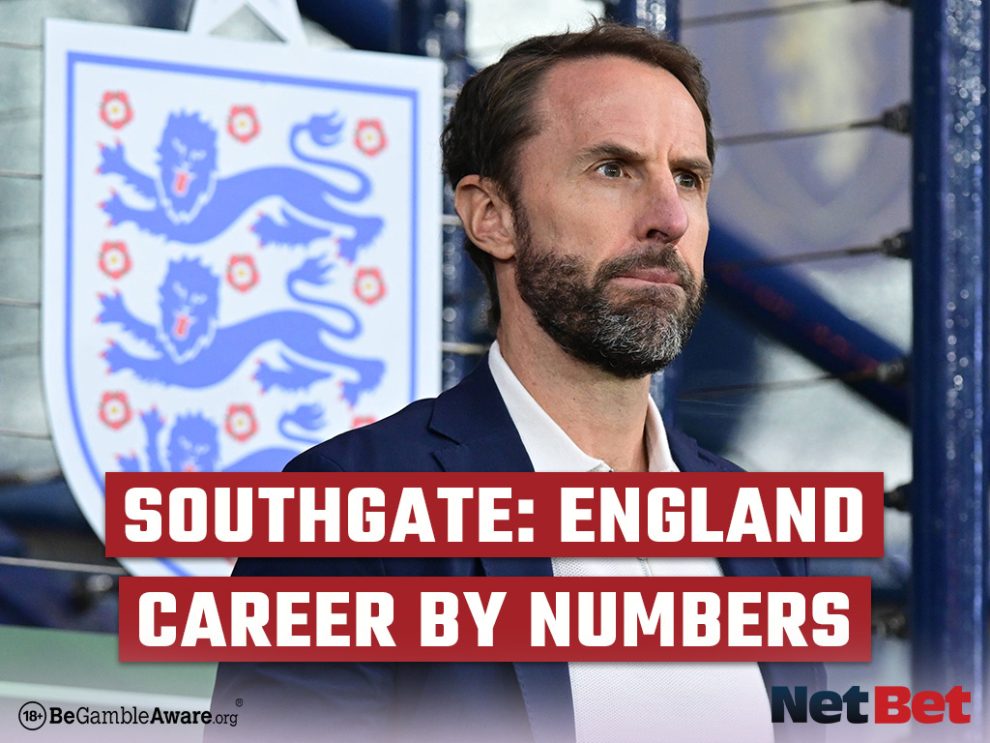 Gareth Southgate's England Career by Numbers